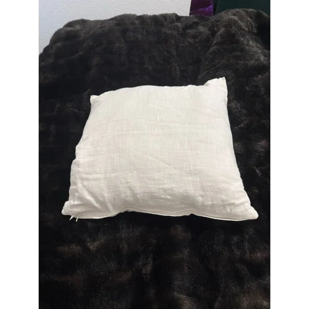 IKEA Vigdis beachy white throw pillow 20x20 Cushion